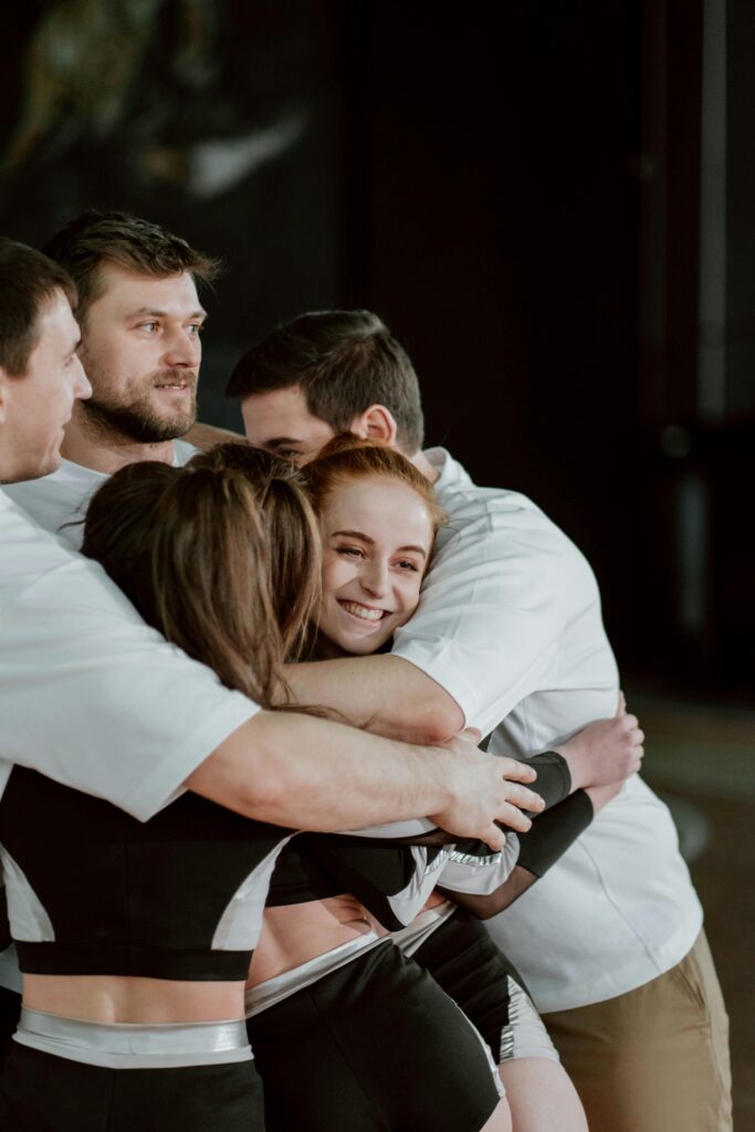 jeunes qui se sentent bien, cohésion de groupe...